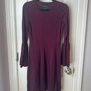 Cynthia Rowley Merino Wool Flare Sleeve Dress